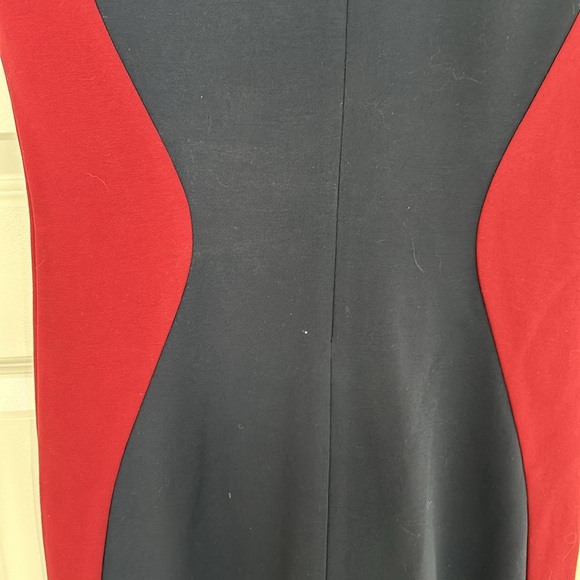 DVF - DIANE VON FURSTENBERG - Sheath dress blue and red soft size 12 - Picture 9 of 11